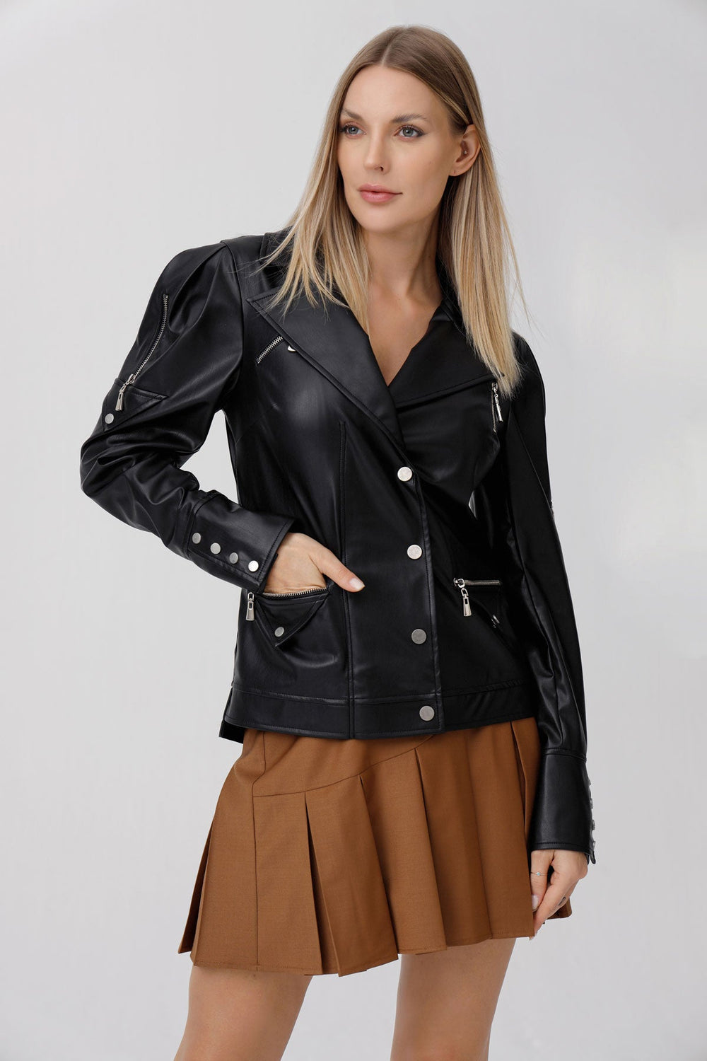 Vintage Faux Biker Jacket