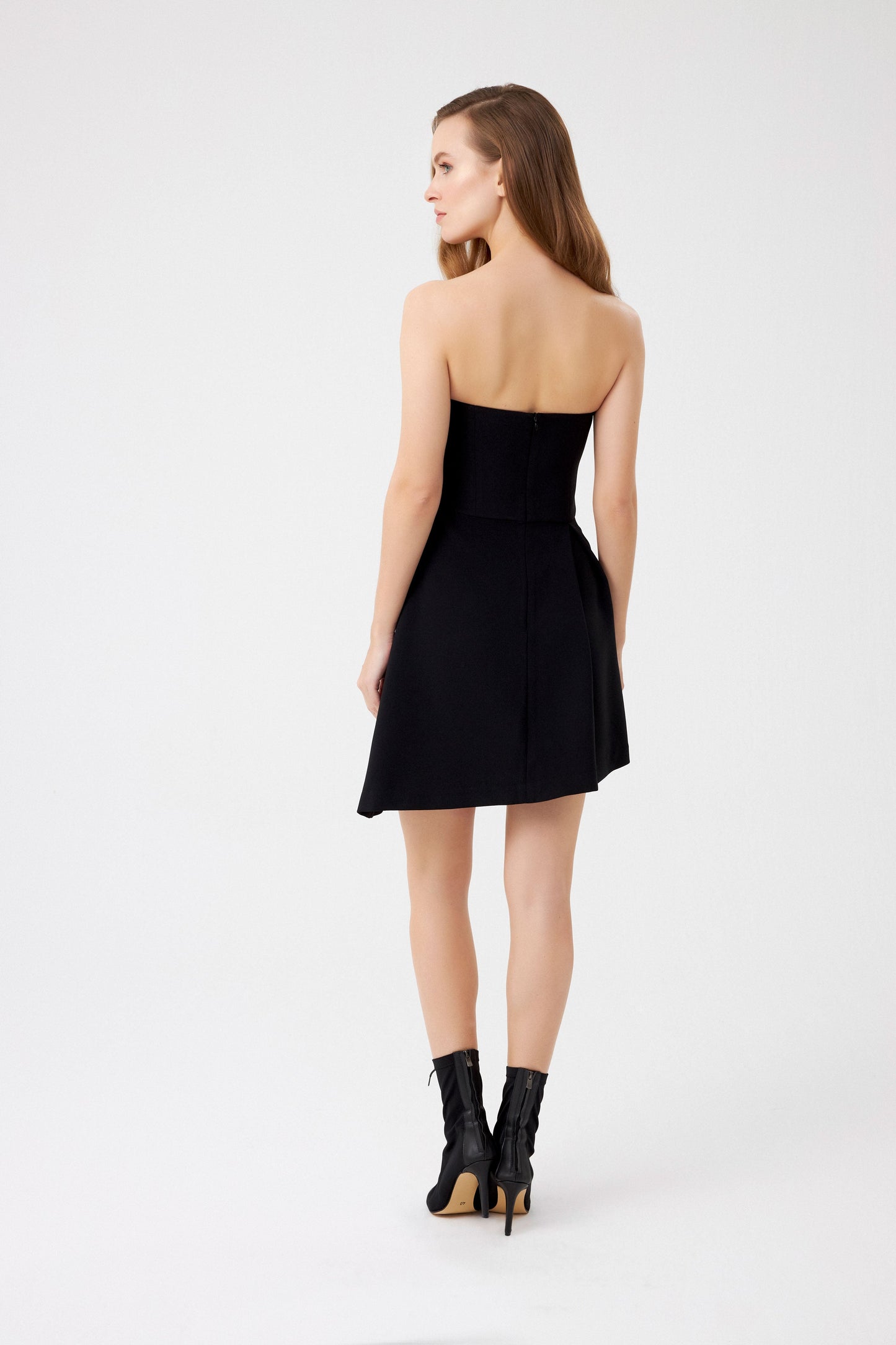 
                  
                    Asymmetric Strapless Dress
                  
                